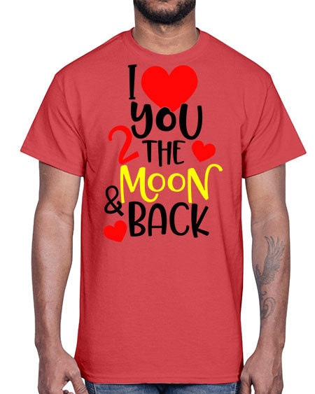 lovemoonback 3#- moon- Cotton Tee