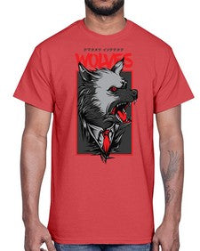 mafia wolves 753#- art pop art- Cotton Tee
