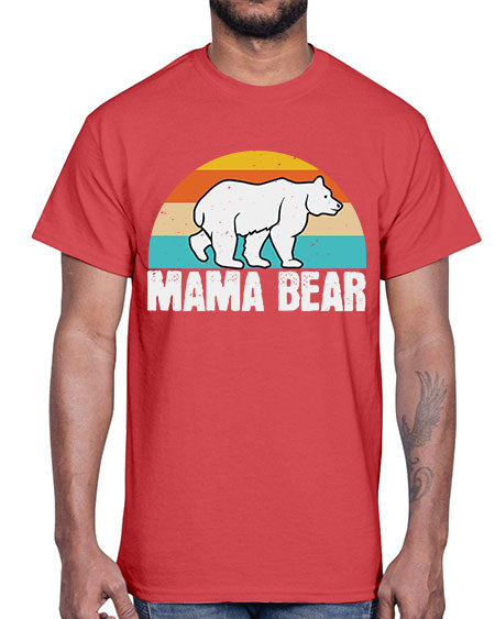 mama bear 177#- bears - animals- Cotton Tee