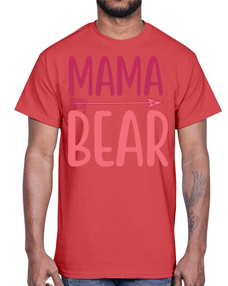 mama bear 181#- bears - animals- Cotton Tee