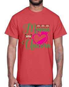 mama unicorn 292#- unicorn- Cotton Tee