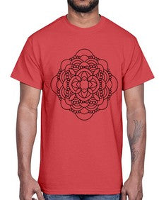 mandala 794#- mandala- Cotton Tee
