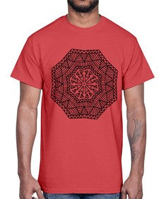 mandala 795#- mandala- Cotton Tee