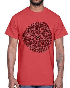 mandala 802#- mandala- Cotton Tee