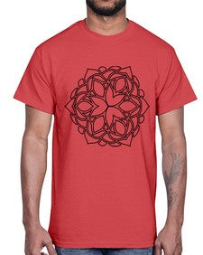 mandala 813#- mandala- Cotton Tee