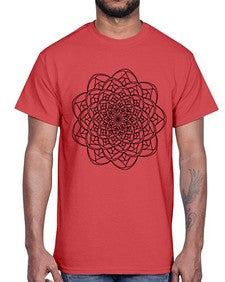 mandala 817#- mandala- Cotton Tee