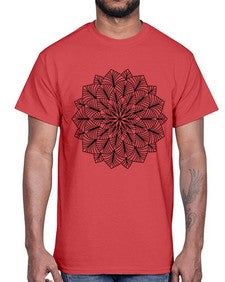 mandala 819#- mandala- Cotton Tee