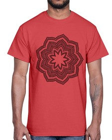 mandala 834#- mandala- Cotton Tee