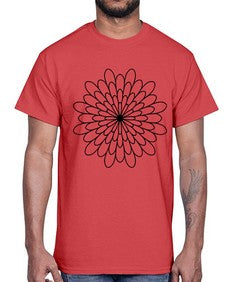 mandala 896#- mandala- Cotton Tee