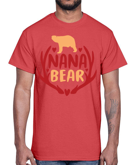 nana bear 195#- bears - animals- Cotton Tee