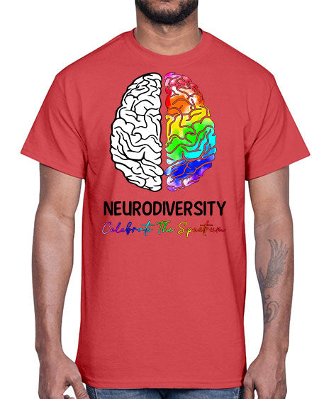neurodiversity celebrate the specturm- autism- Cotton Tee