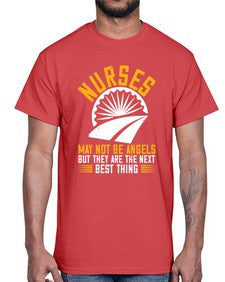 nurses may not be angels Style 1248#- nurse- Cotton Tee