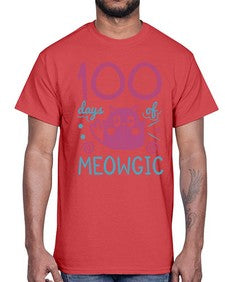 one hundred days of meowgic 570#- one hundred days- Cotton Tee