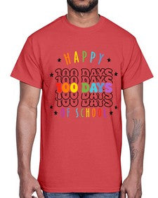 one hundred days of school 575#- one hundred days- Cotton Tee