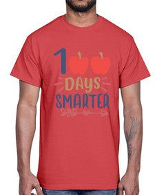 one hundred days smarterrr 582#- one hundred days- Cotton Tee