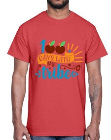 one hundred days with my tribe 588#- one hundred days- Cotton Tee