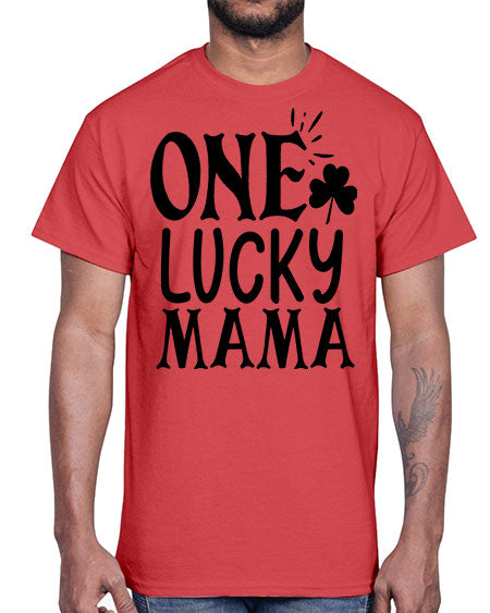 one lucky mama Style 34#- autism- Cotton Tee