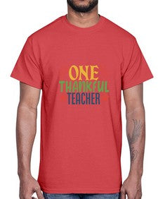 one thankful teacher Style 335#- teacher- Cotton Tee
