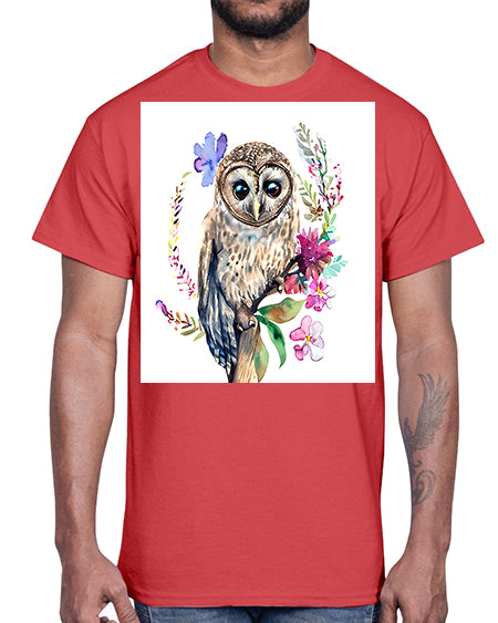 owl 12#- owl- Cotton Tee