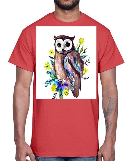 owl 14#- owl- Cotton Tee