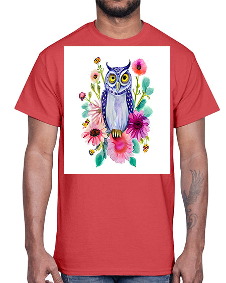 owl 25#- owl- Cotton Tee