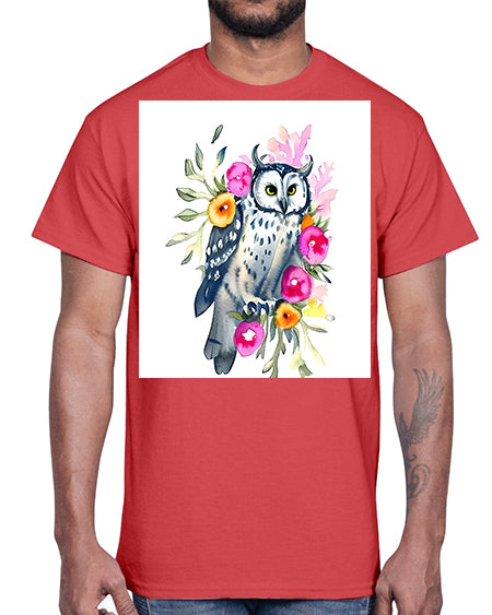 owl 8#- owl- Cotton Tee