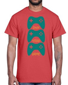 own your game 143#- video games- Cotton Tee