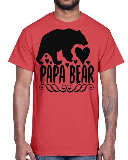 papa bear 203#- bears - animals- Cotton Tee