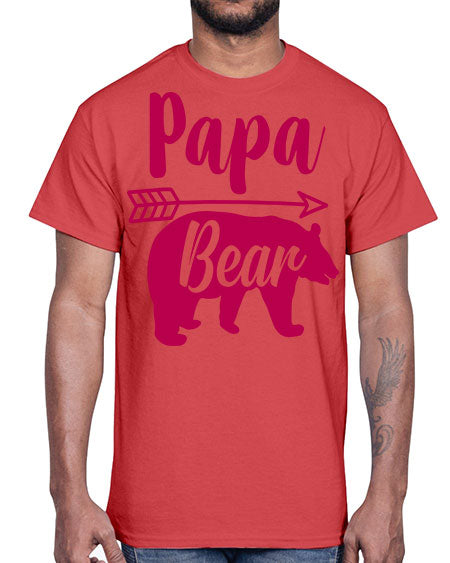 papa bear 217#- bears - animals- Cotton Tee