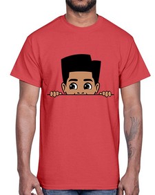 peekaboo boy 18#- black boys or men- Cotton Tee