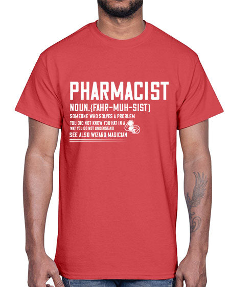 pharmacist definition 1308#- pharmacist- Cotton Tee
