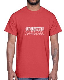 programmer some one who 1#- computer- Cotton Tee