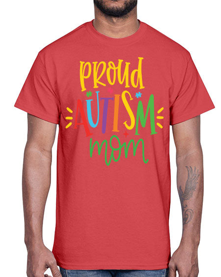 proud autism mom Style 35#- autism- Cotton Tee