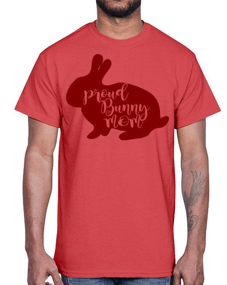 proud bunny mom- rabbit- Cotton Tee