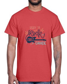 ready to rock first grade 729#- first grade- Cotton Tee
