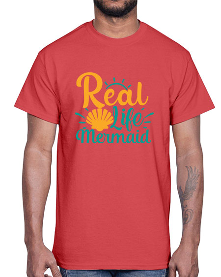 real life mermaid Style 79#- summer- Cotton Tee