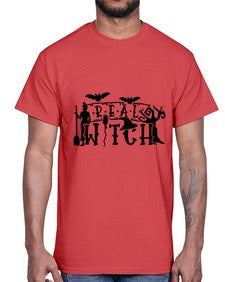 real witch 29#- witch- Cotton Tee