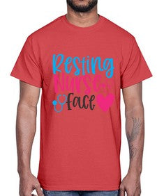 resting nurse face Style 1354#- nurse- Cotton Tee
