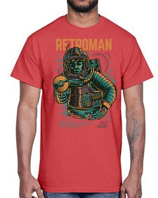 retroman 1017#- art pop art- Cotton Tee