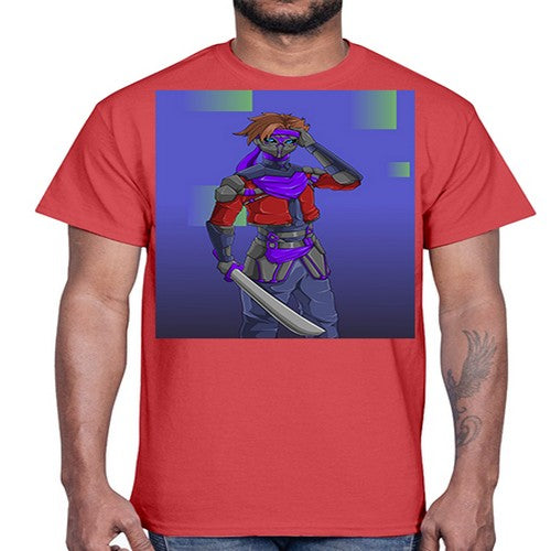 robber bring knife156#- anime- Cotton Tee