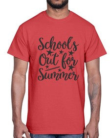 schools out for summer 803#- general school- Cotton Tee