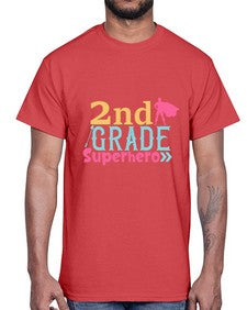 second Grade Superhero color 833#- second grade- Cotton Tee