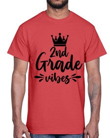 second Grade vibes 838#- second grade- Cotton Tee