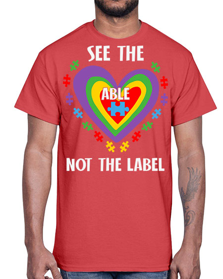 see the able not the 115#- autism- Cotton Tee