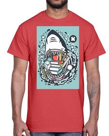 shark school 871#- general school- Cotton Tee