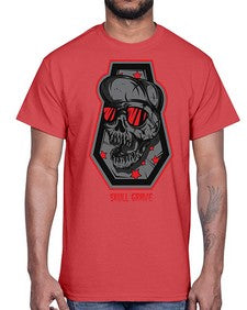 skull grave 1056#- art pop art- Cotton Tee