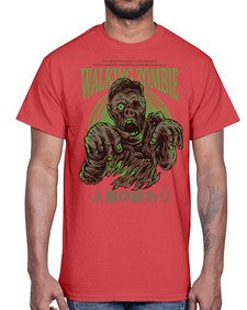 source walking zombie 1103#- art pop art- Cotton Tee