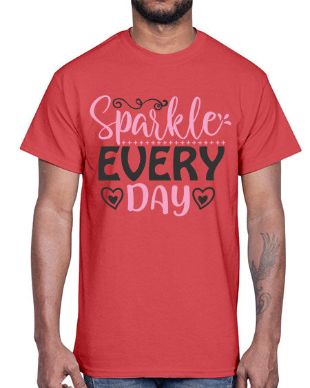 sparkle every day Style 1#-makeup Cotton Tee
