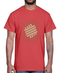stealing chocolates 407#- chocolate- Cotton Tee