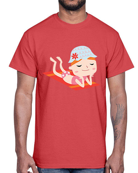 summer characters 59#- summer- Cotton Tee